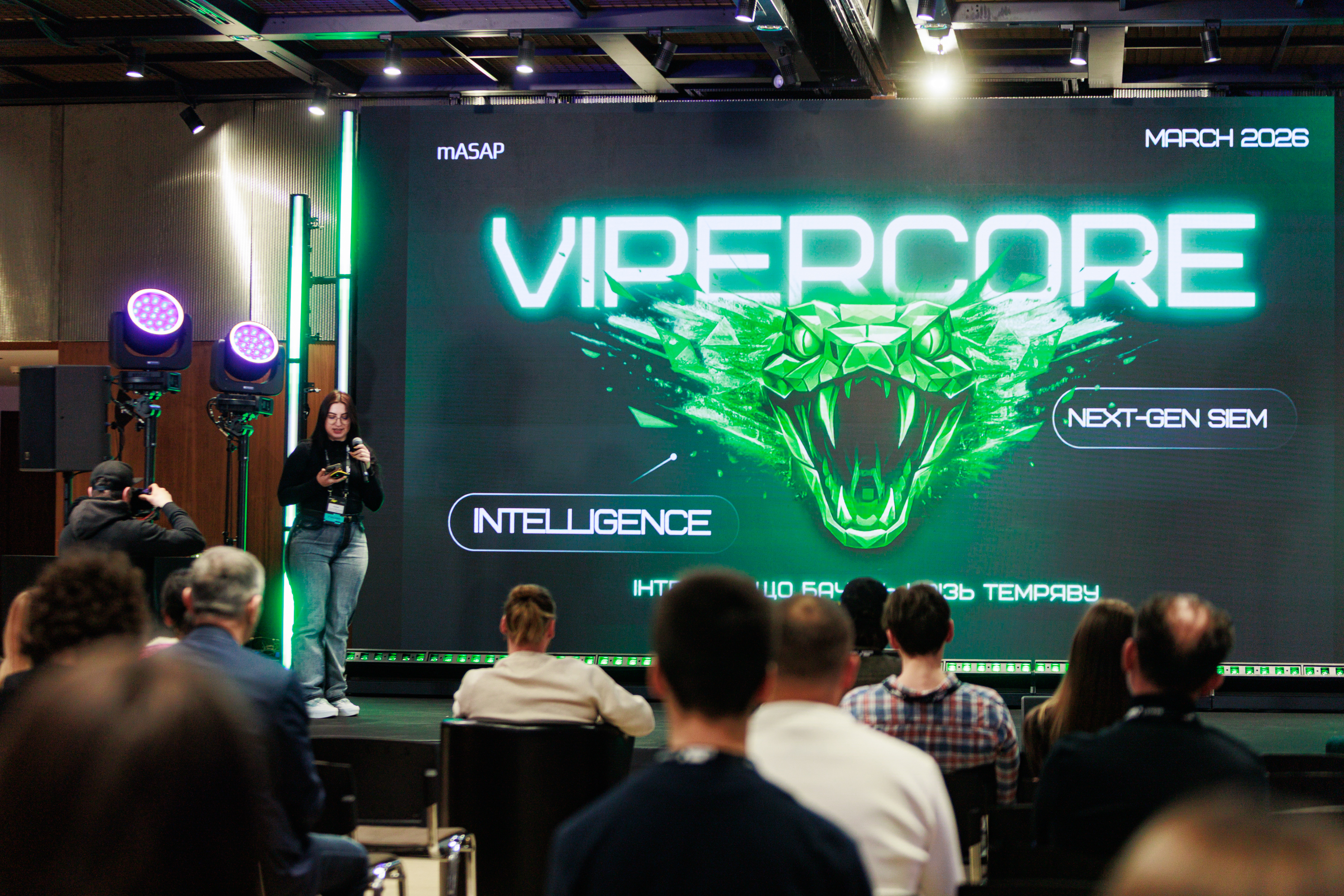 ViperCore presentation at a cybersecurity event, March 2026